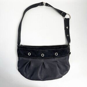 Kazak Crossbody Studded Leather Suede Grey Black Bag Boho Bohemian